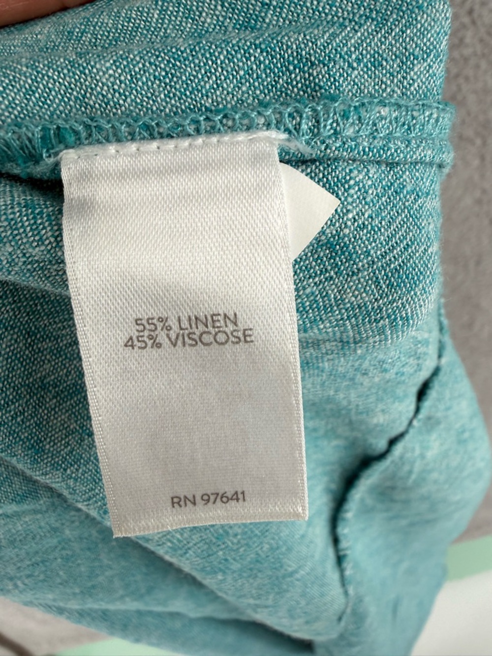 J jill sleeveless Aqua Linen maxi Dress - Picture 4 of 7